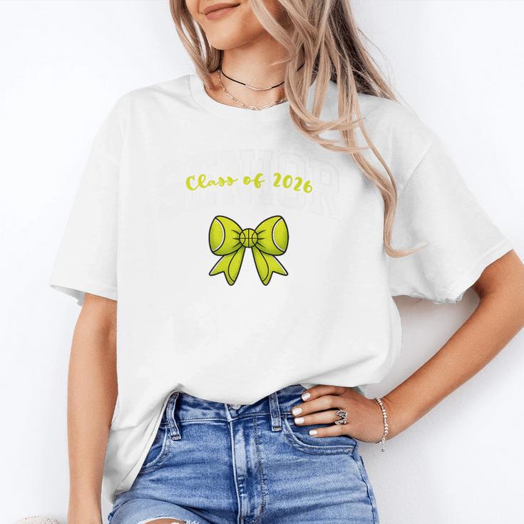 Senior Class Of 2026 Tennis Coquette Bow Graduation Premium Unisex T-Shirt