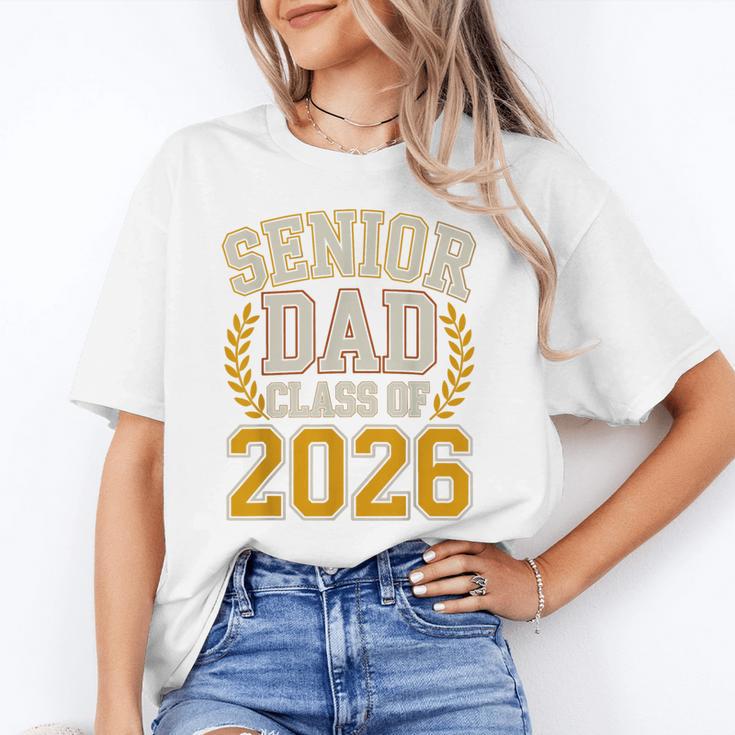 Senior Dad Class Of 2026 Purple Yellow Vintage Graduation Unisex T-Shirt