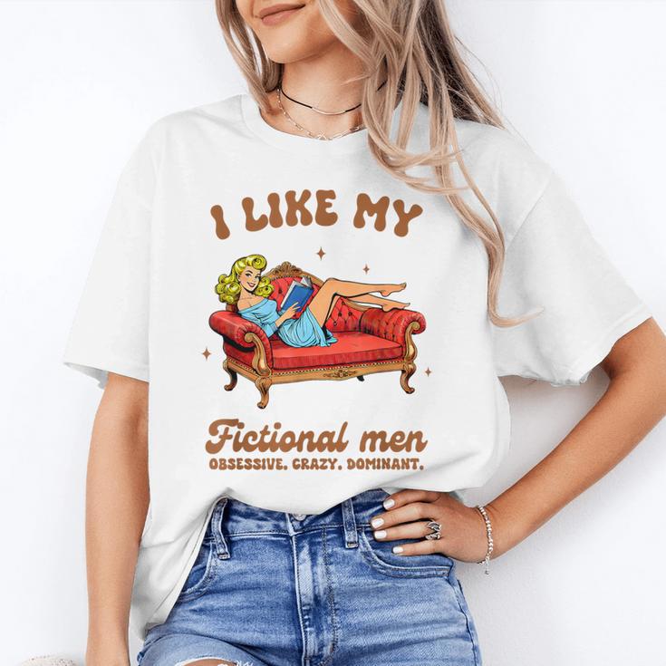 Smutty Book Lover I Like My Fictional Men Spicy Book Unisex T-Shirt