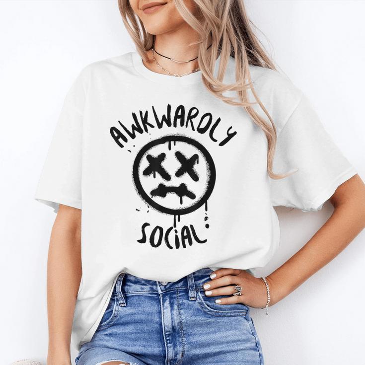 Socially Awkward Introvert Social Anxious Awkwardly Social Unisex T-Shirt