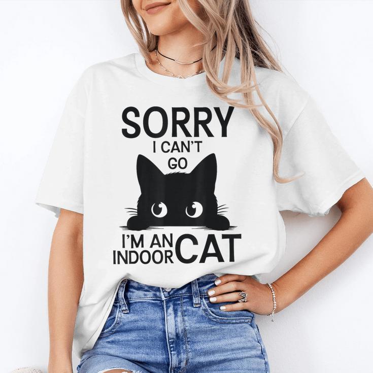 Sorry I Can't Go I'm An Indoor Cat Introvert Cats Unisex T-Shirt
