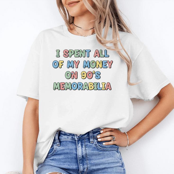 I Spent All My Money On 90's Memorabilia Nostalgia & Retro Premium Tri-Blend Unisex T-Shirt