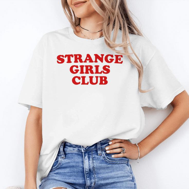 Strange Girls Club Weird Antisocial Introvert Humor Unisex T-Shirt