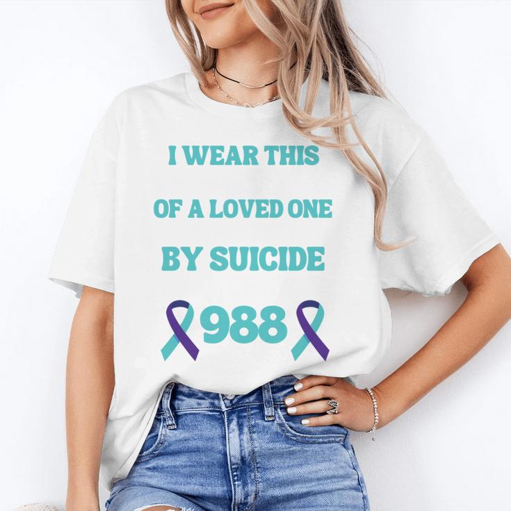 Suicide Prevention 988 Hotline In Memory Of Loved One Unisex T-Shirt