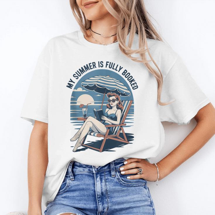 My Summer Is Fully Booked Fun Girls Summer Book Lovers Unisex T-Shirt