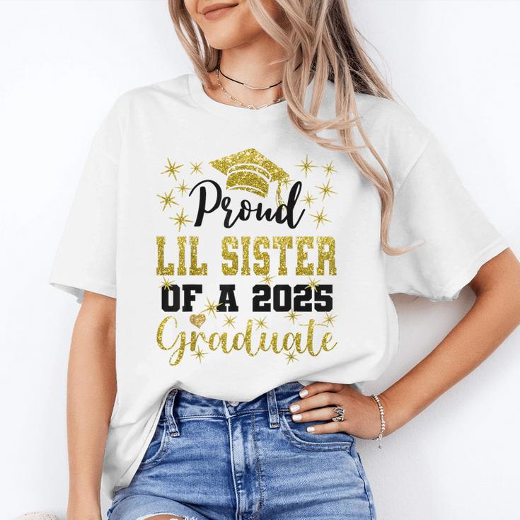 Super Proud Little Sister Of 2025 Graduate Graduation Family Unisex T-Shirt