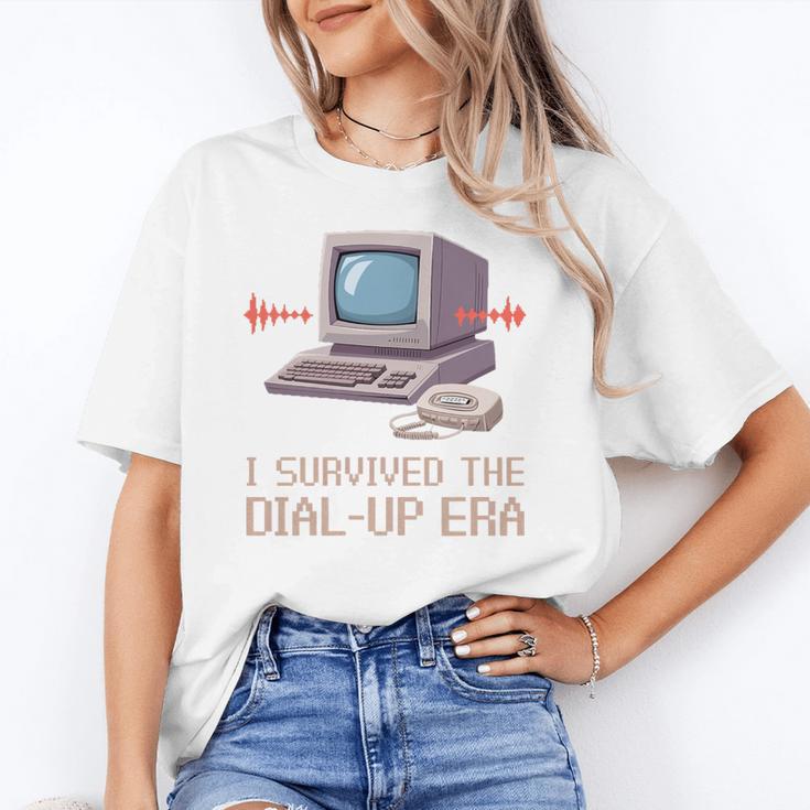 I Survived The Dial-Up Era Retro 90s Nostalgia Premium Tri-Blend Unisex T-Shirt