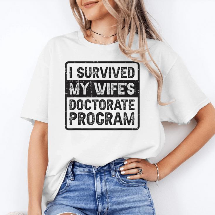 I Survived My Wife's Doctorate Program PhD Graduation Unisex T-Shirt
