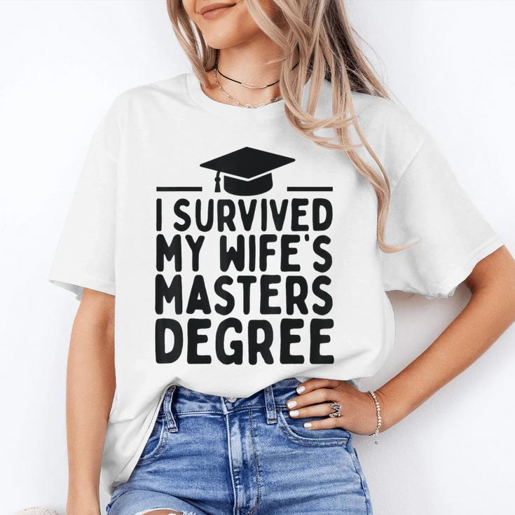 I Survived My Wife's Masters Degree Graduation Class Of 2025 Unisex T-Shirt
