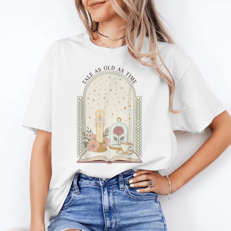 Tale As Old As Time Rose Candle And Book Unisex T-Shirt Tale As Old As Time Rose Candle And Book Unisex T-Shirt