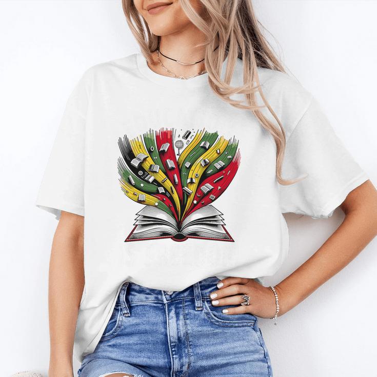 History Education Is Freedom Books Black History Premium Tri-Blend Unisex T-Shirt