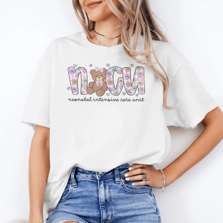 Valentines Day NICU Nurse Cute Bear Neonatal ICU Graduation Unisex T-Shirt