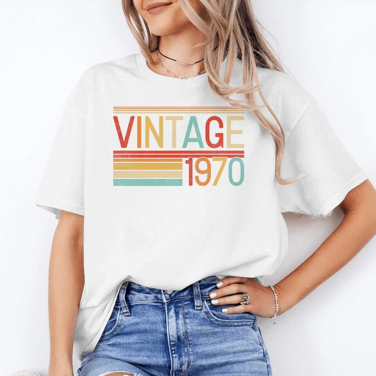 Vintage 1970 Birthday Retro Style 70's Born Nostalgia Party Premium Tri-Blend Unisex T-Shirt