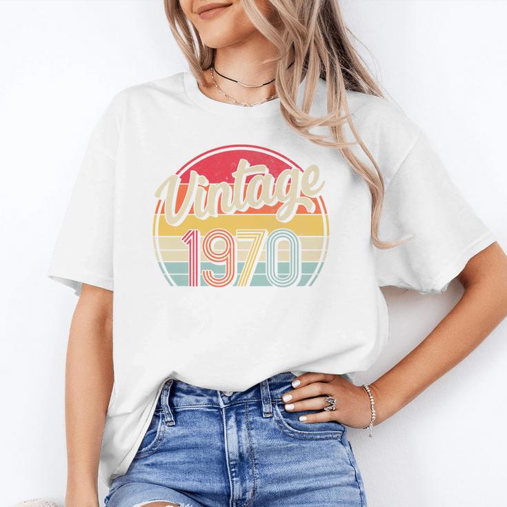 Vintage 1970 Retro Style 70's Born Nostalgia Vibe Birthday Premium Tri-Blend Unisex T-Shirt