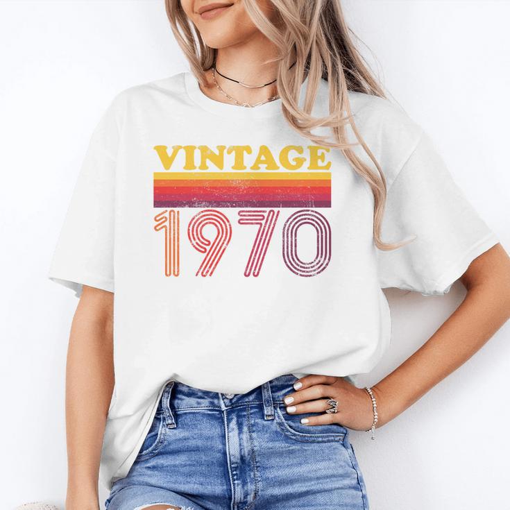 Vintage 1970 Retro Style 70's Born Nostalgia Vibes Birthday Premium Tri-Blend Unisex T-Shirt