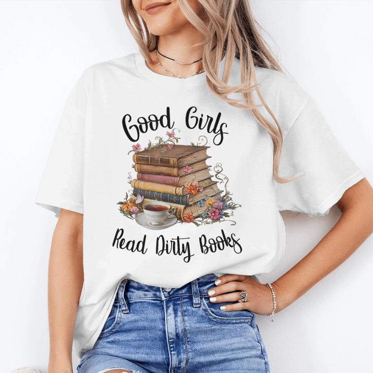 Vintage Fantasy Romance Lover Good Girls Read Dirty Books Unisex T-Shirt