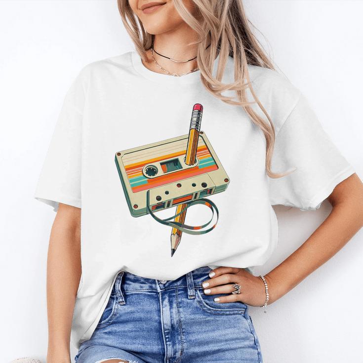 Vintage Pencil Rewind Cassette Tape Nostalgia Party 80s 90s Premium Unisex T-Shirt Vintage Pencil Rewind Cassette Tape Nostalgia Party 80s 90s Premium Unisex T-Shirt