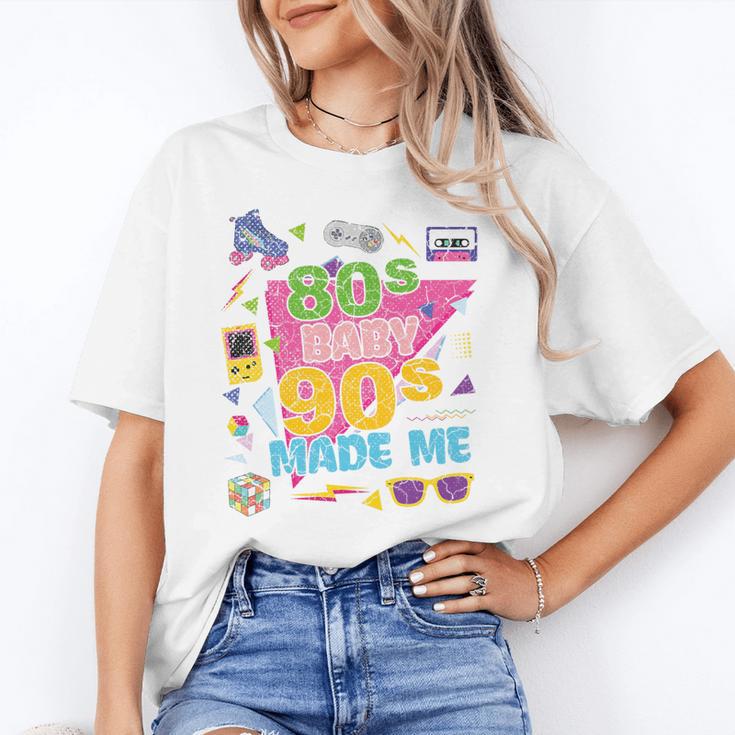 Vintage Retro 80's Baby 90's Made Me 1980s 1990s Nostalgia Premium Tri-Blend Unisex T-Shirt