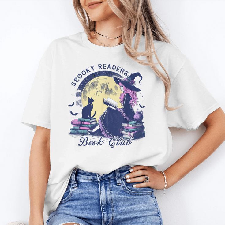 Vintage Sexy Witch Spooky Readers Book Lover Club Halloween Unisex T-Shirt