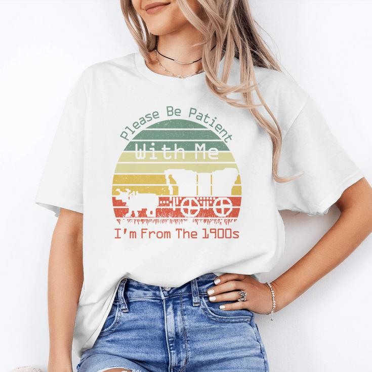 Vintage Sunset Please Be Patient With Me I'm From The 1900s Premium Unisex T-Shirt Vintage Sunset Please Be Patient With Me I'm From The 1900s Premium Unisex T-Shirt