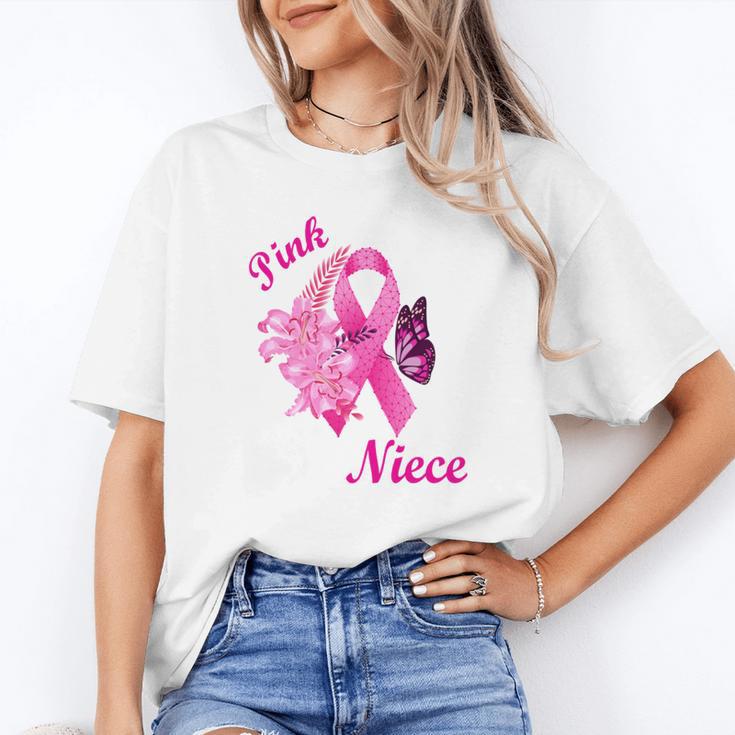 I Wear Pink In Memory Of My Niece Breast Cancer Awareness Unisex T-Shirt