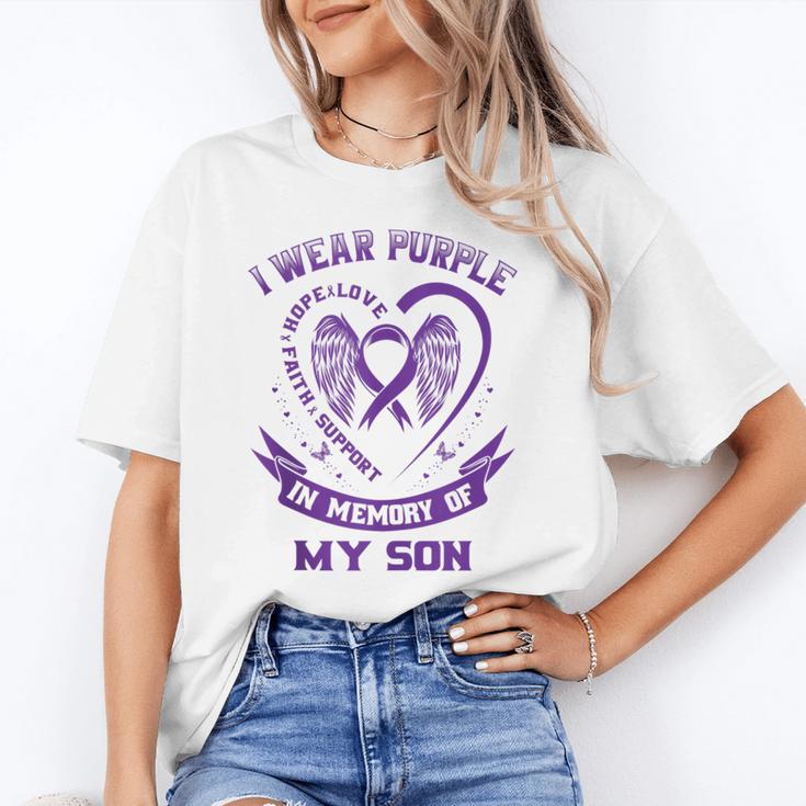 Wear Purple In Memory Of My Son Pancreatic Cancer Awareness Unisex T-Shirt Wear Purple In Memory Of My Son Pancreatic Cancer Awareness Unisex T-Shirt