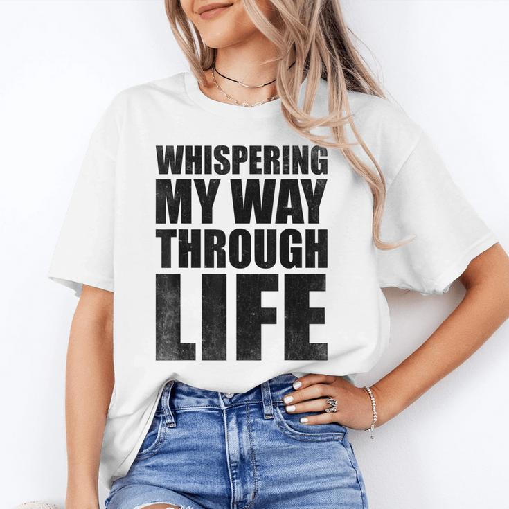 Whispering My Way Through Life Sayings For Introverts Unisex T-Shirt Whispering My Way Through Life Sayings For Introverts Unisex T-Shirt
