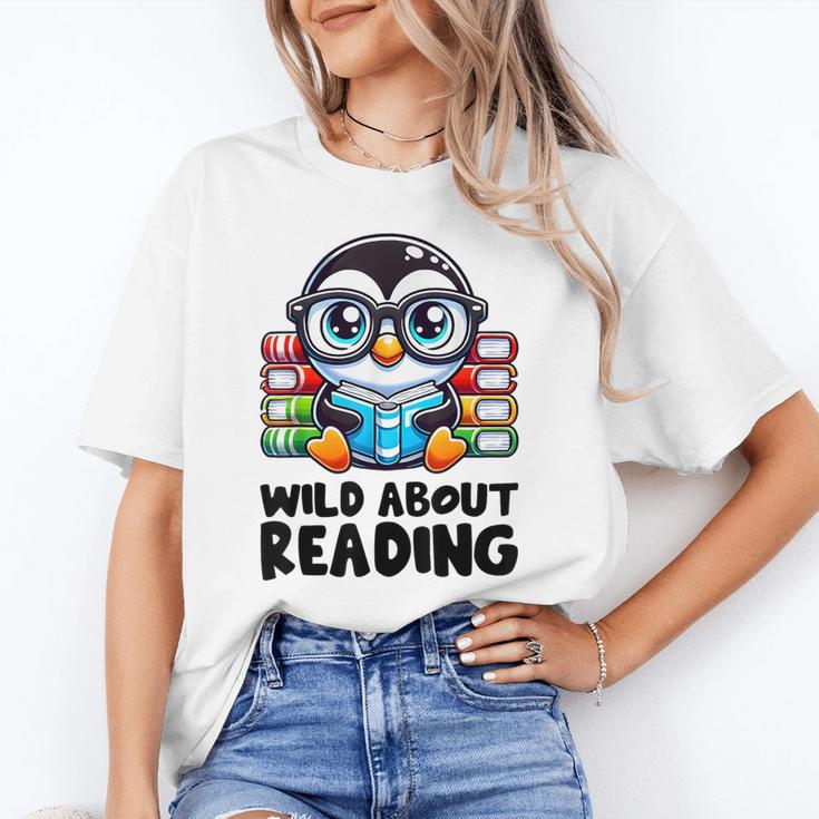 Wild About Reading Book Lover Penguin Unisex T-Shirt