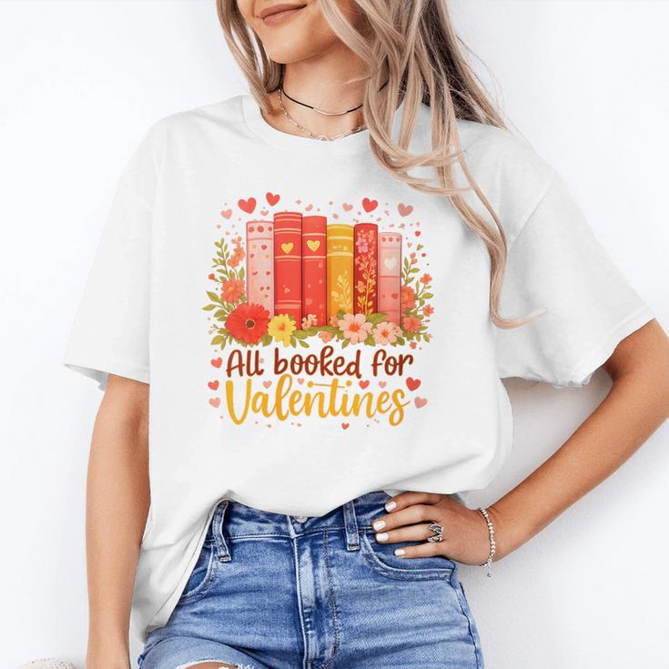Women's All Booked For Valentine Teacher Valentines Reading Book Unisex T-Shirt Women's All Booked For Valentine Teacher Valentines Reading Book Unisex T-Shirt