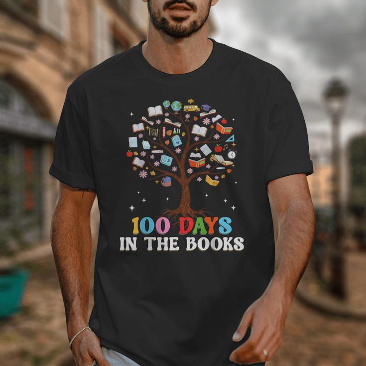 100 Days Of School 100th Day In The Books Reading Teacher Unisex T-Shirt