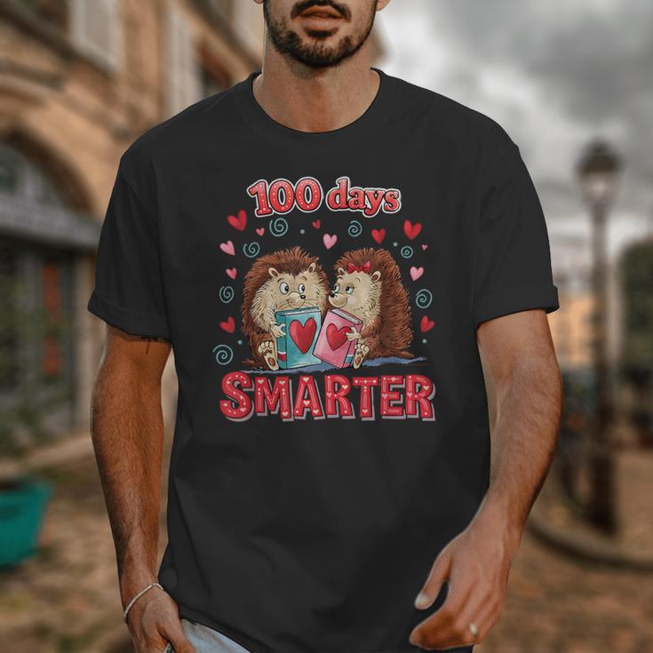 100 Days Smarter Shirt Cute Hedgehog Love Books School Tee Unisex T-Shirt 100 Days Smarter Shirt Cute Hedgehog Love Books School Tee Unisex T-Shirt