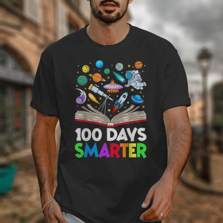 100th Day Of School Astronaut Books Space 100 Days Smarter Unisex T-Shirt