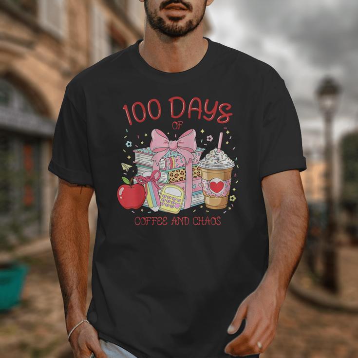 100th Day Of School Teachers 100 Days Of Coffee Chaos Books Unisex T-Shirt 100th Day Of School Teachers 100 Days Of Coffee Chaos Books Unisex T-Shirt