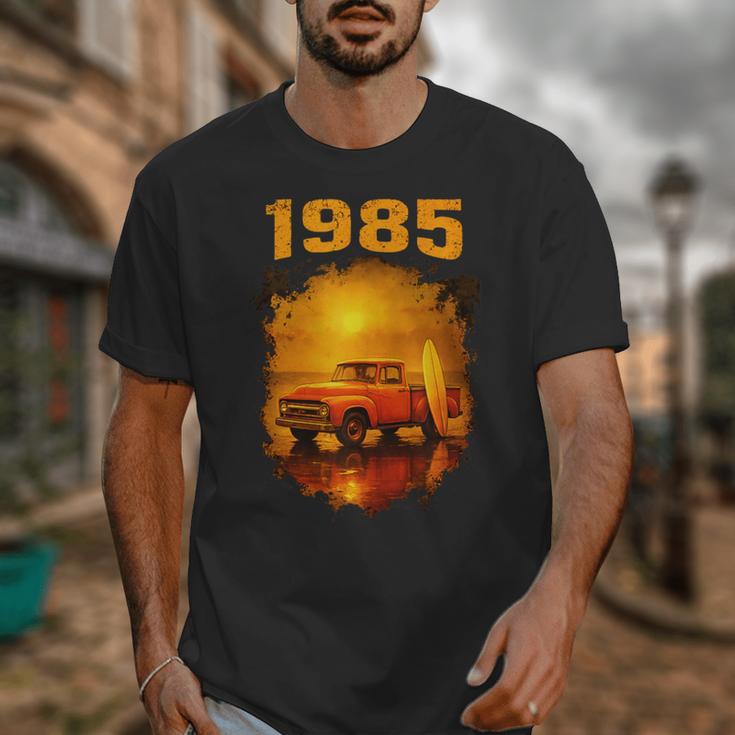 1985 Vintage Sunset Surf Truck Retro Beach Nostalgia Unisex T-Shirt
