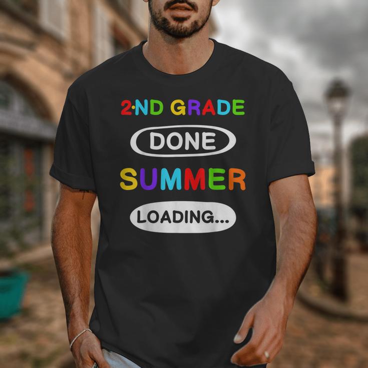 2nd Grade Graduation Shirt 2nd Grade Done Summer Loading Unisex T-Shirt