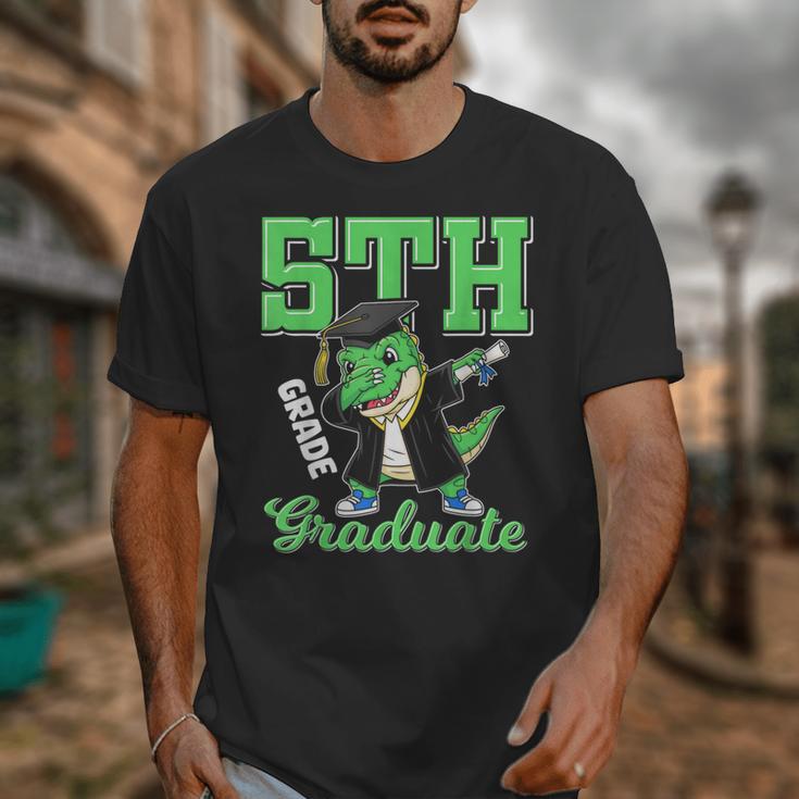 5th Grade Graduate Dinosaur Dab Graduation School Unisex T-Shirt