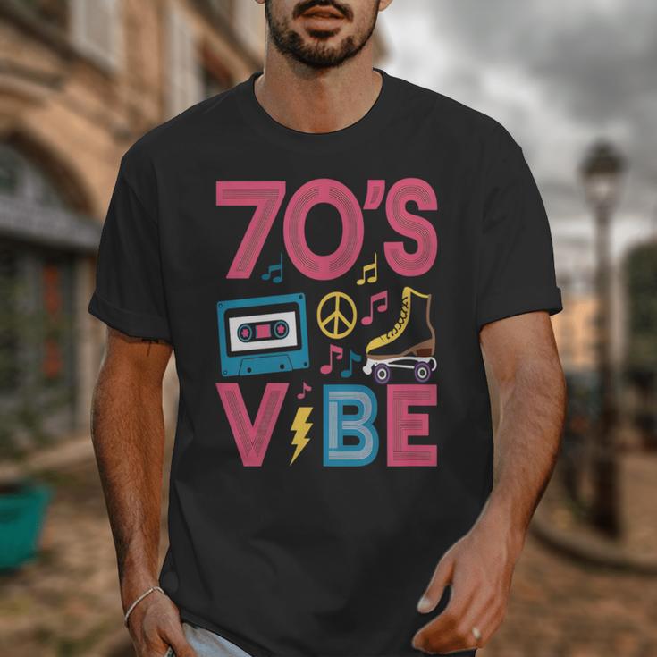 70s Retro Style Roller Skate Cassette Music Nostalgia Unisex T-Shirt