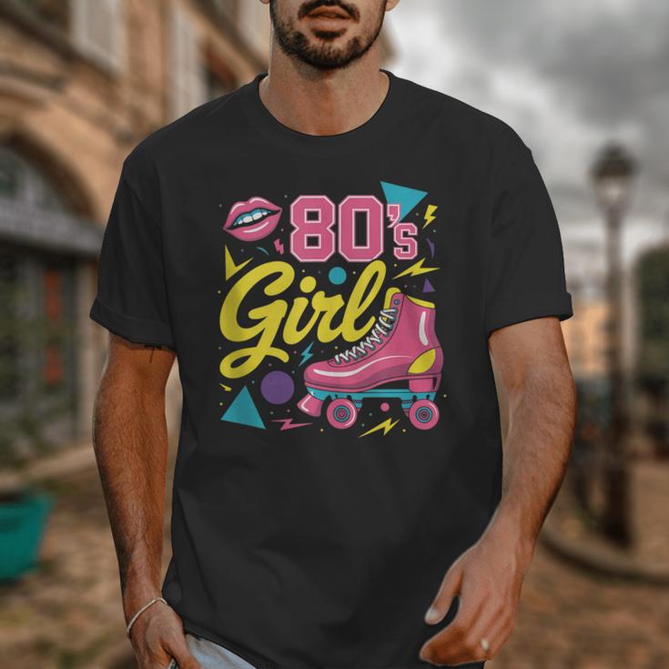 80's Girl Roller Skates Skating Eighties 1980s Nostalgia Unisex T-Shirt
