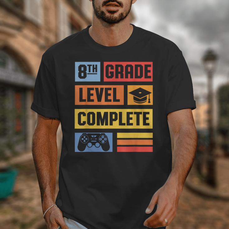 8th Grade Graduation Shirt 2024 Gamer Level Eighth Birthday Unisex T-Shirt