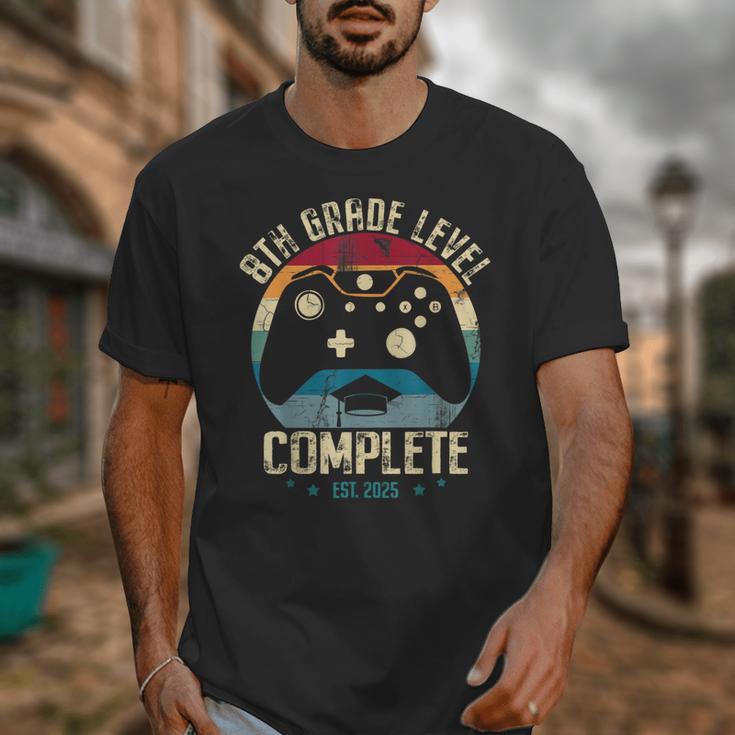 8th Grade Level Complete Gamer Class Of 2025 Graduation Boy Unisex T-Shirt