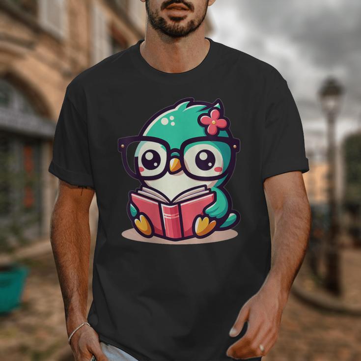 Adorable Book Lover Humming Bird With Reading Glasses Cute Unisex T-Shirt
