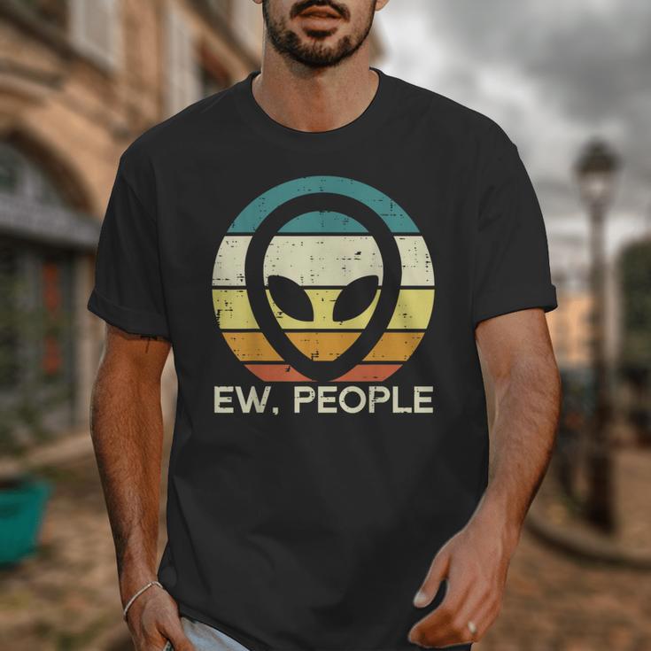 Alien Face Ew People Ufo Introvert Men Women Kids Teen Unisex T-Shirt