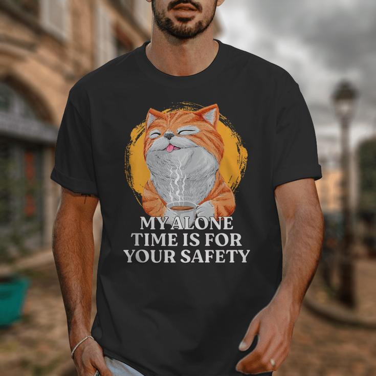 My Alone Time Is For Your Safety Coffee Lover Introvert Unisex T-Shirt My Alone Time Is For Your Safety Coffee Lover Introvert Unisex T-Shirt