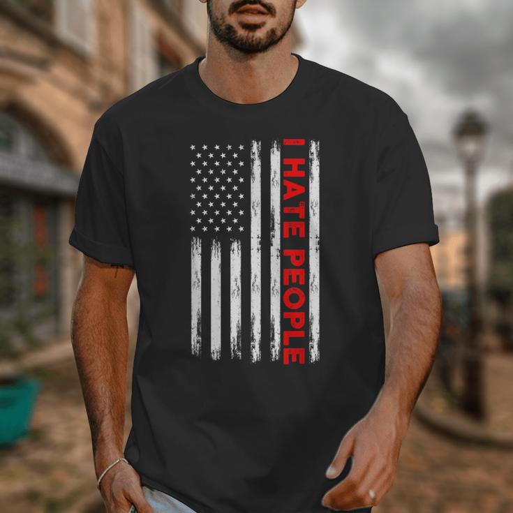 American Flag Loner Geeks Antisocial For Introvert Pride Unisex T-Shirt American Flag Loner Geeks Antisocial For Introvert Pride Unisex T-Shirt