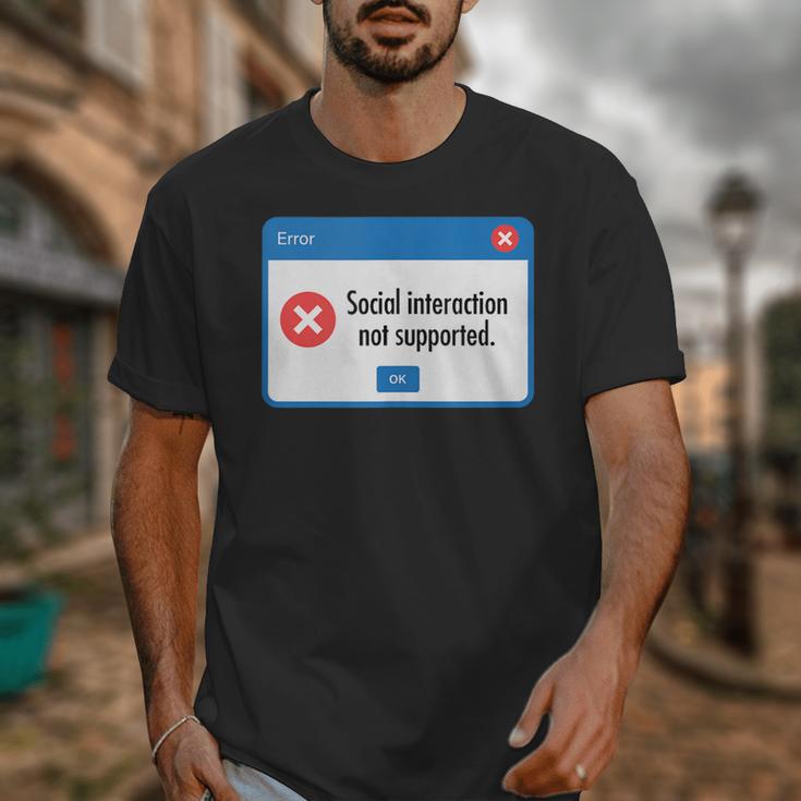 Anti Social Introvert Social Interaction Not Supported Unisex T-Shirt
