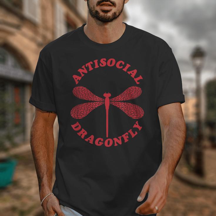Antisocial Dragonfly Introvert Humor Nature Insect Graphic Unisex T-Shirt Antisocial Dragonfly Introvert Humor Nature Insect Graphic Unisex T-Shirt