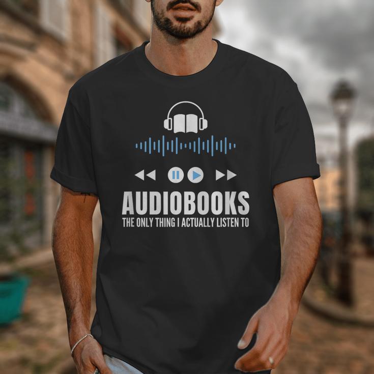 Audiobooks Listener Book Reading Lover Fun Unisex T-Shirt