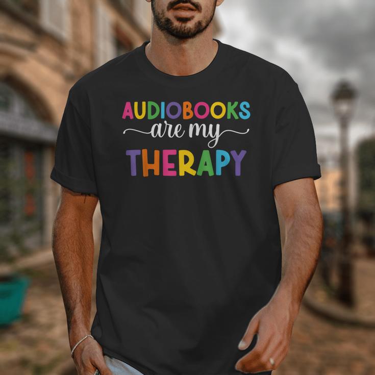 Audiobooks Are My Therapy Book Lover Audiobook Women Unisex T-Shirt Audiobooks Are My Therapy Book Lover Audiobook Women Unisex T-Shirt