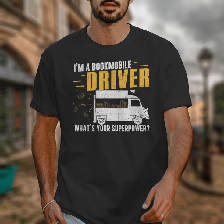 Awesome Bookmobile Driver What's Your Superpower Book Wagon Unisex T-Shirt Awesome Bookmobile Driver What's Your Superpower Book Wagon Unisex T-Shirt