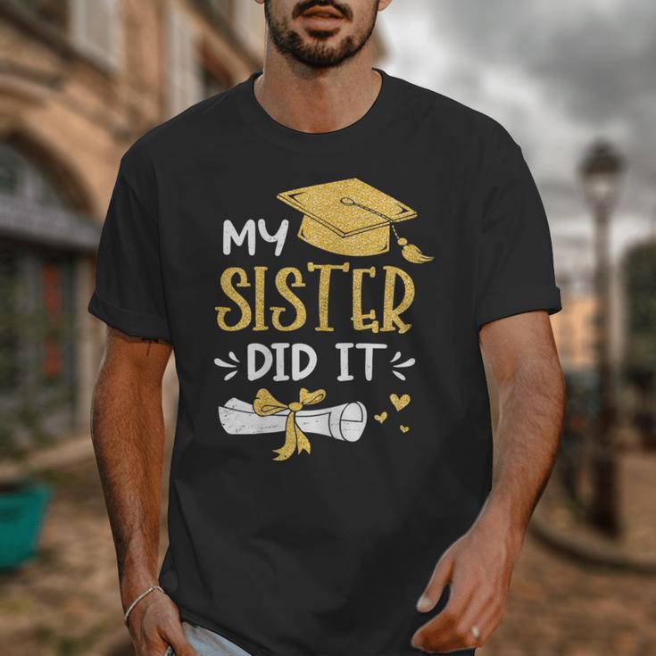 Back To School My Sister Did It Graduation Proud Sister Graduated Female X-Small Unisex T-Shirt